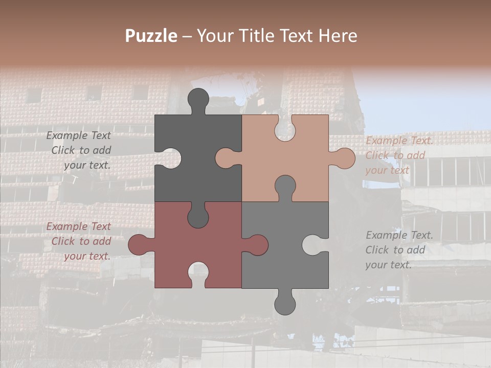 Trash Destruction Ruin PowerPoint Template