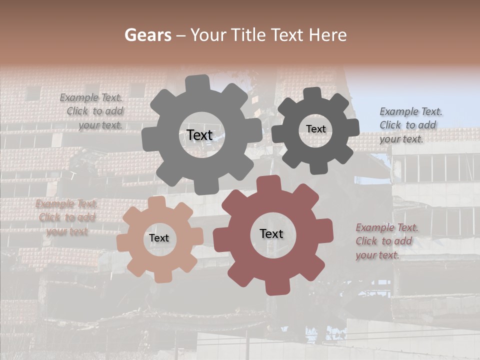 Trash Destruction Ruin PowerPoint Template