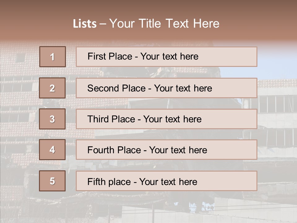 Trash Destruction Ruin PowerPoint Template