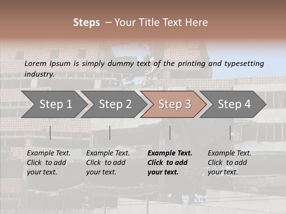 Trash Destruction Ruin PowerPoint Template