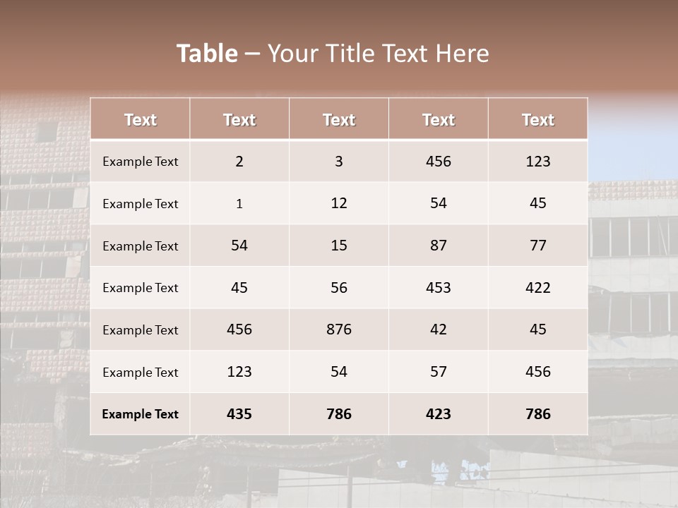 Trash Destruction Ruin PowerPoint Template