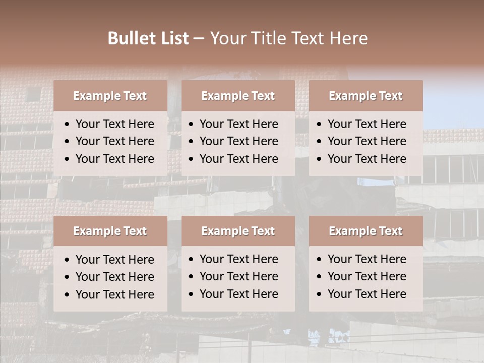 Trash Destruction Ruin PowerPoint Template