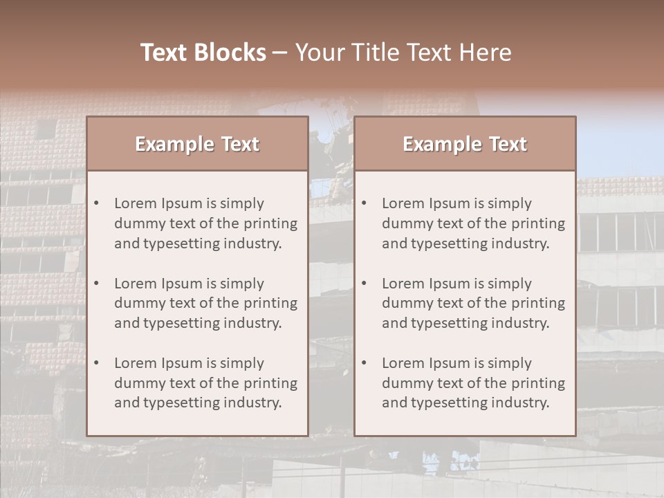 Trash Destruction Ruin PowerPoint Template