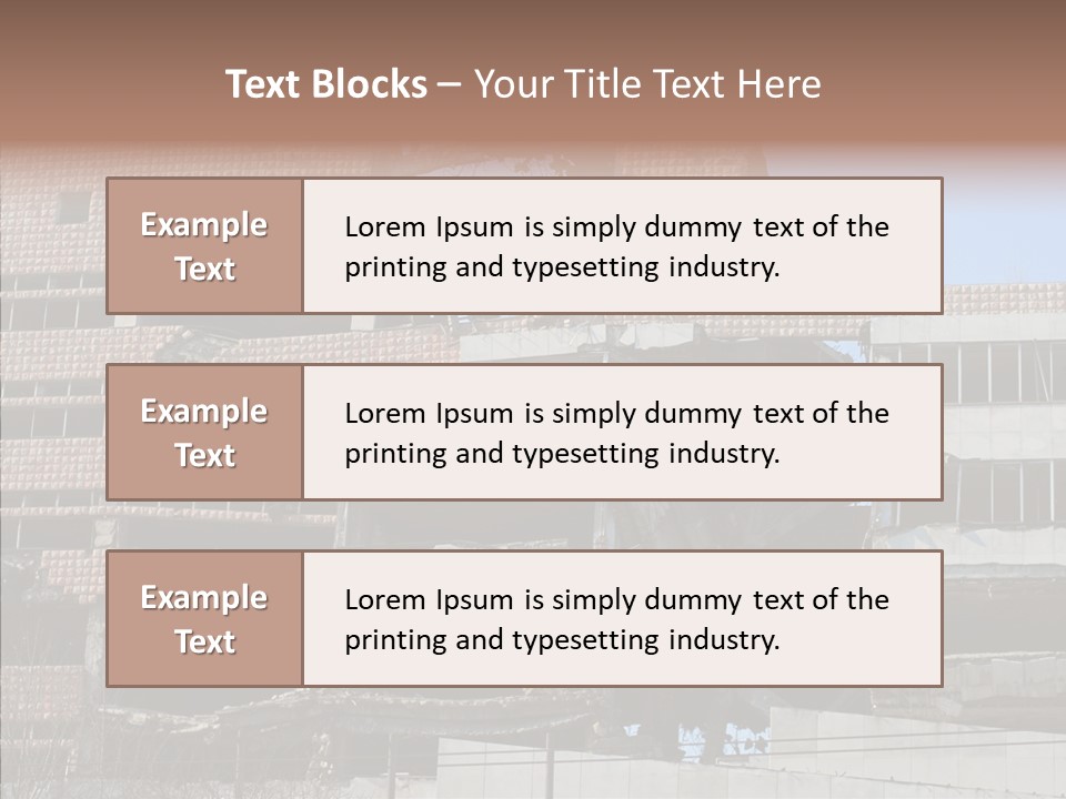 Trash Destruction Ruin PowerPoint Template