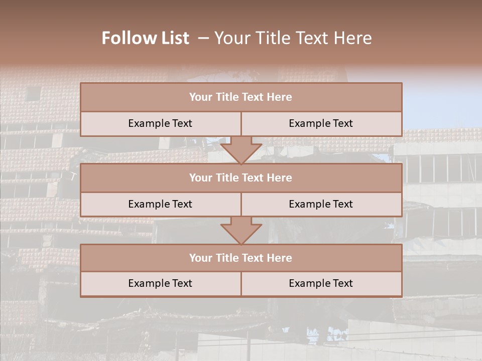Trash Destruction Ruin PowerPoint Template