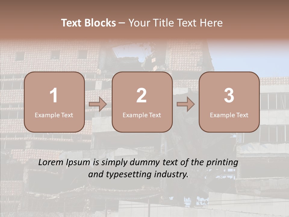 Trash Destruction Ruin PowerPoint Template