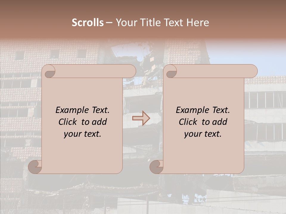 Trash Destruction Ruin PowerPoint Template
