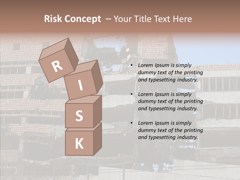 Trash Destruction Ruin PowerPoint Template