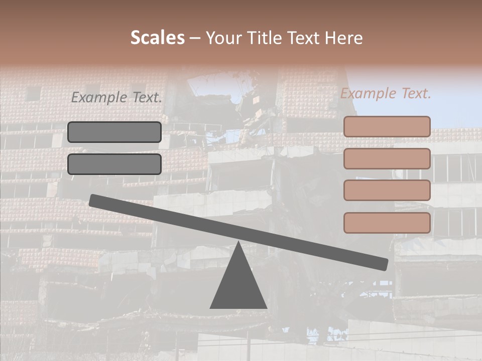 Trash Destruction Ruin PowerPoint Template