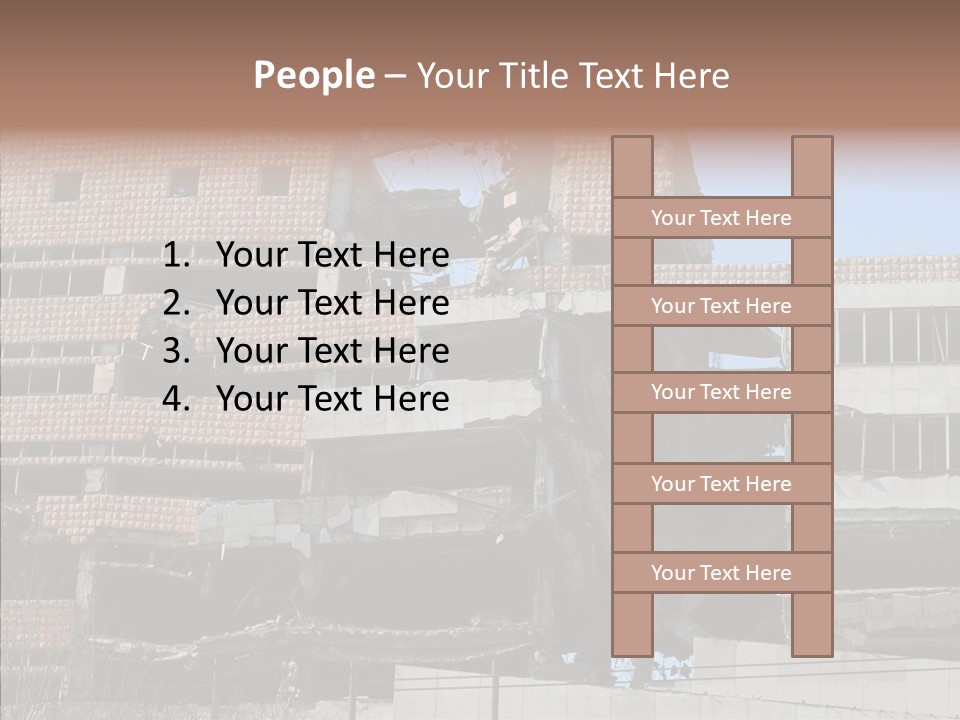 Trash Destruction Ruin PowerPoint Template