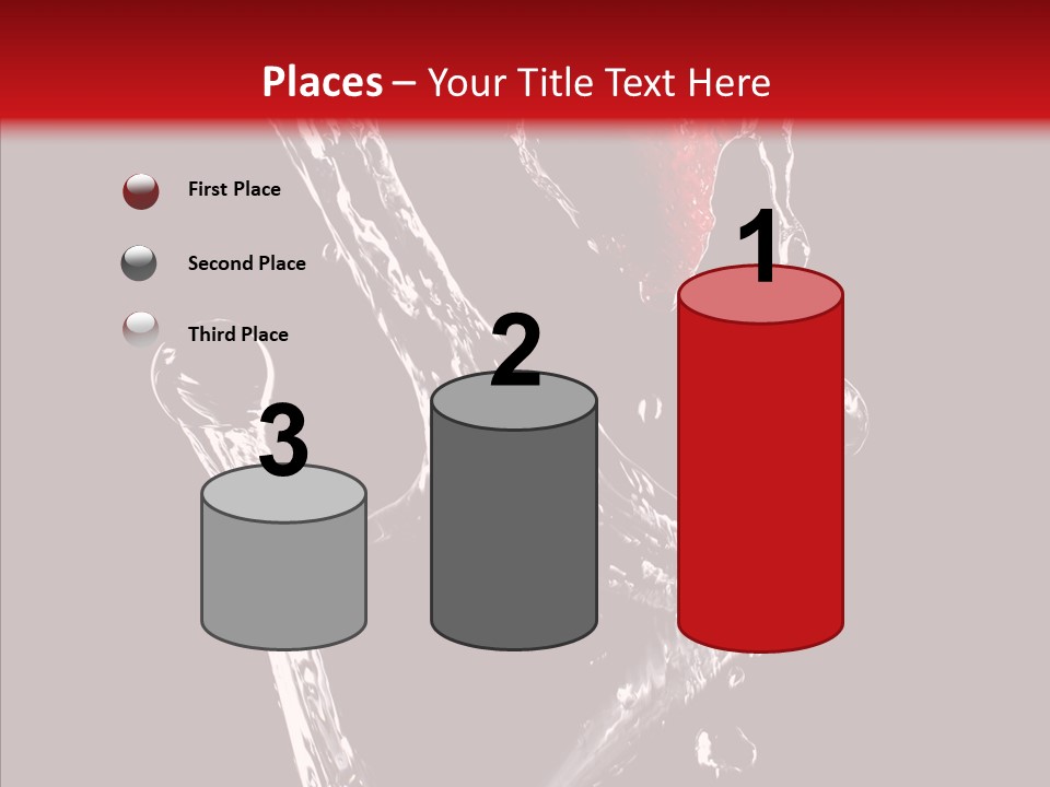 Wine Glass Service Health PowerPoint Template