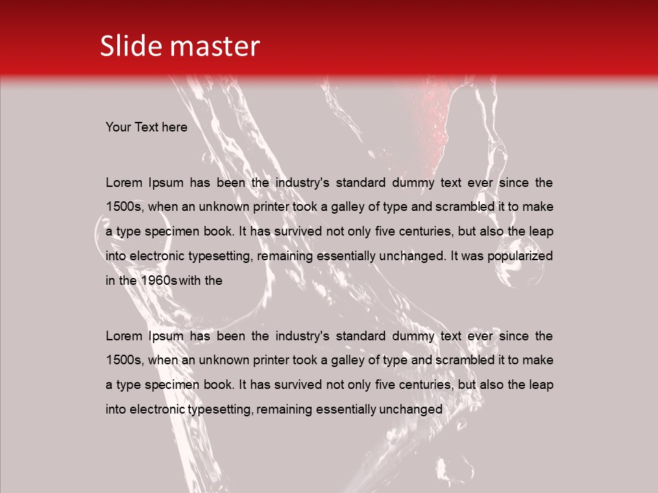 Wine Glass Service Health PowerPoint Template