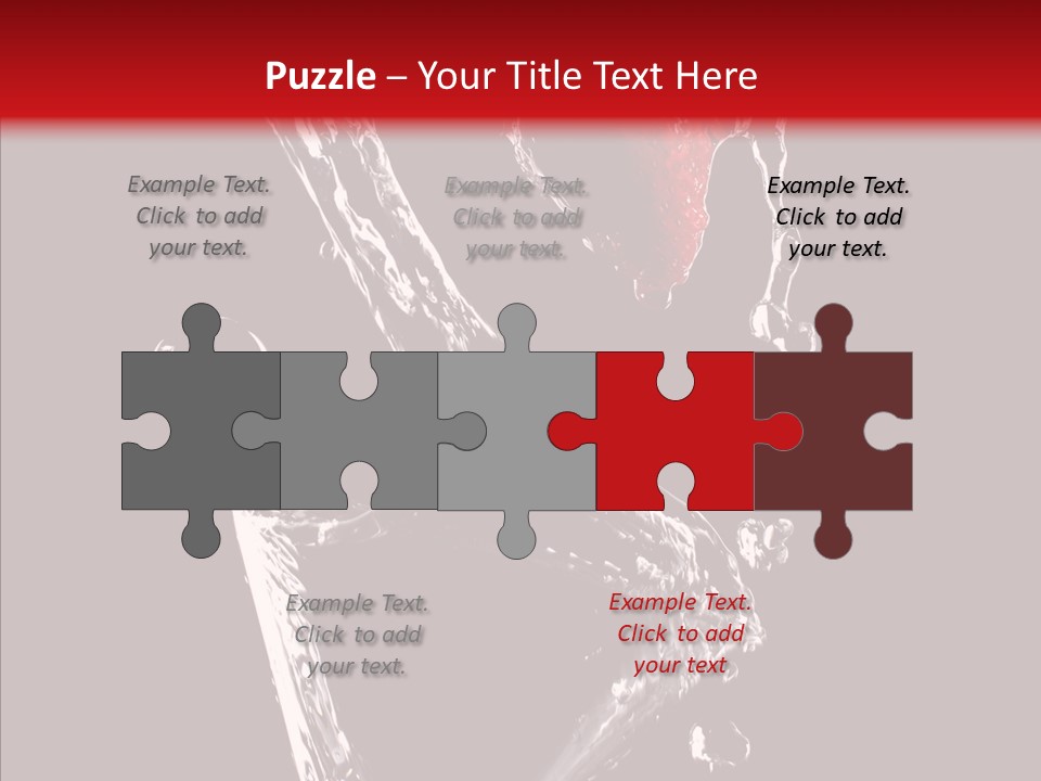 Wine Glass Service Health PowerPoint Template