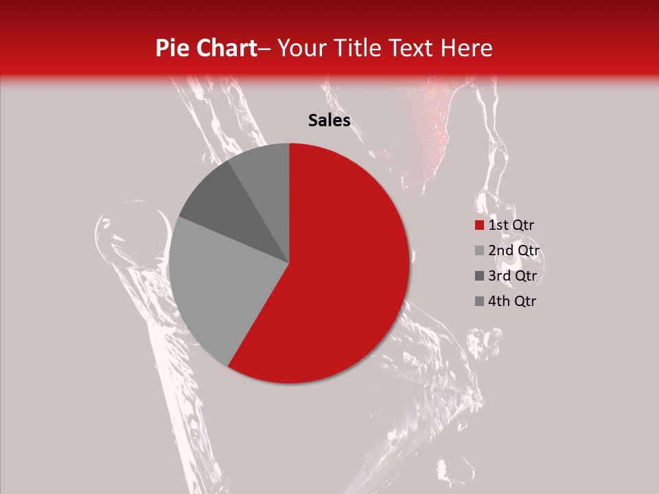 Wine Glass Service Health PowerPoint Template