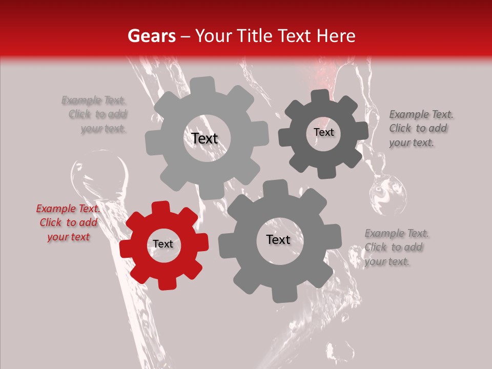 Wine Glass Service Health PowerPoint Template