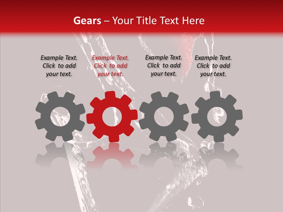 Wine Glass Service Health PowerPoint Template