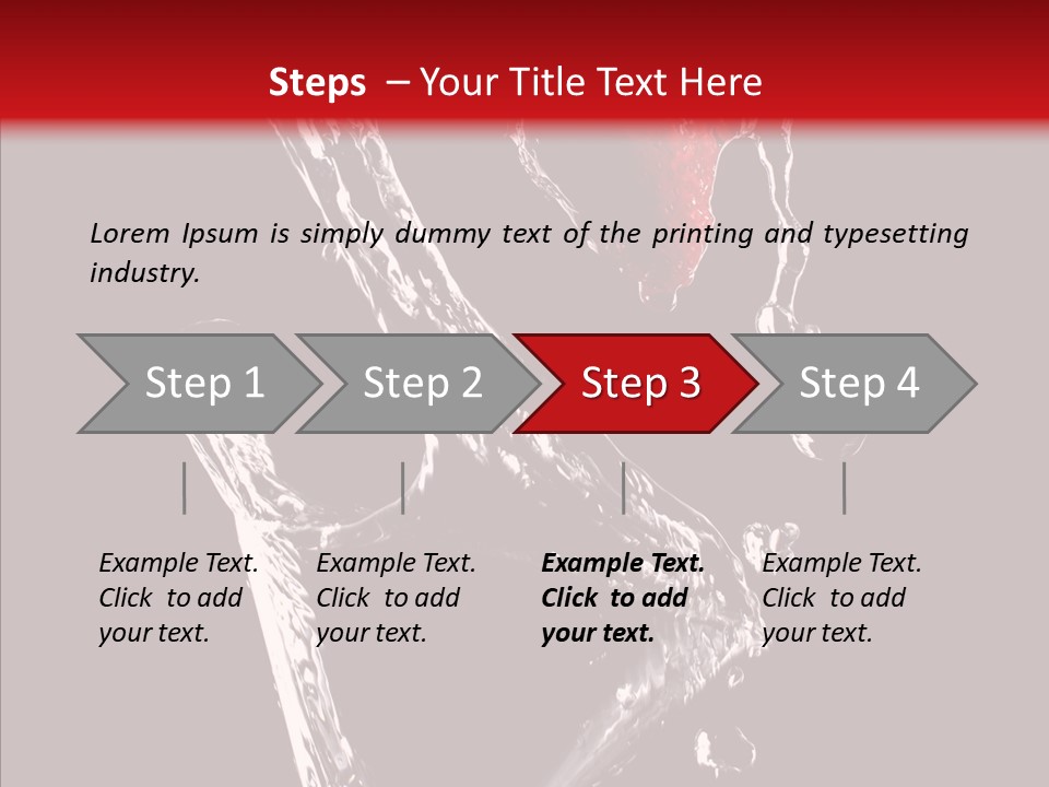 Wine Glass Service Health PowerPoint Template