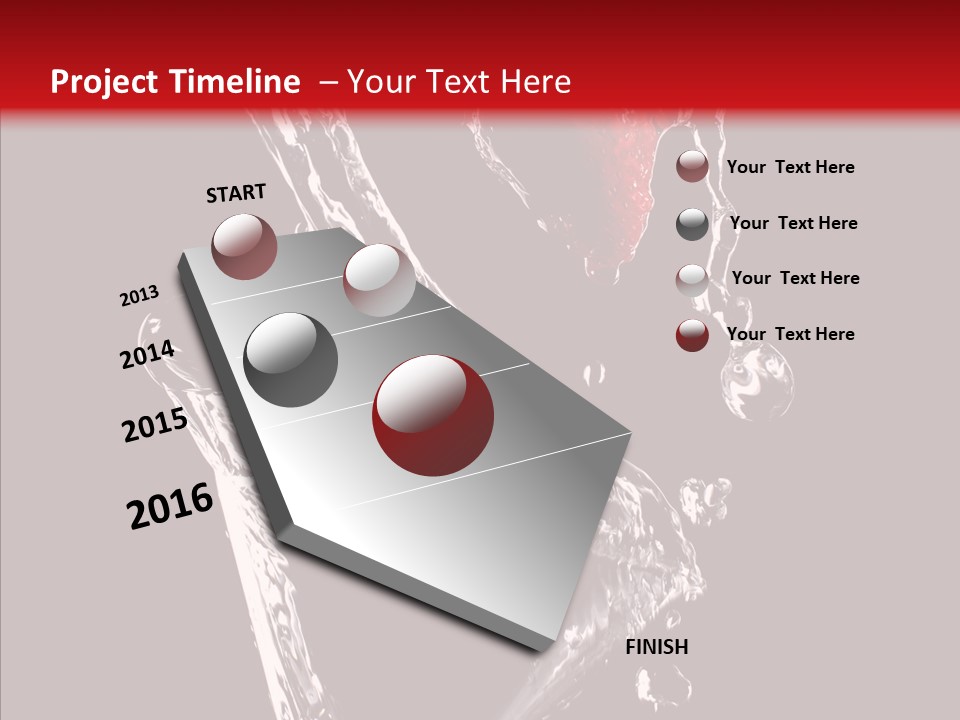 Wine Glass Service Health PowerPoint Template