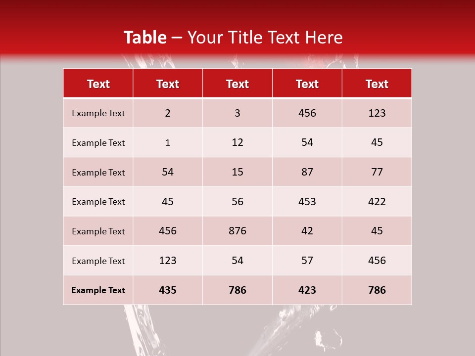 Wine Glass Service Health PowerPoint Template