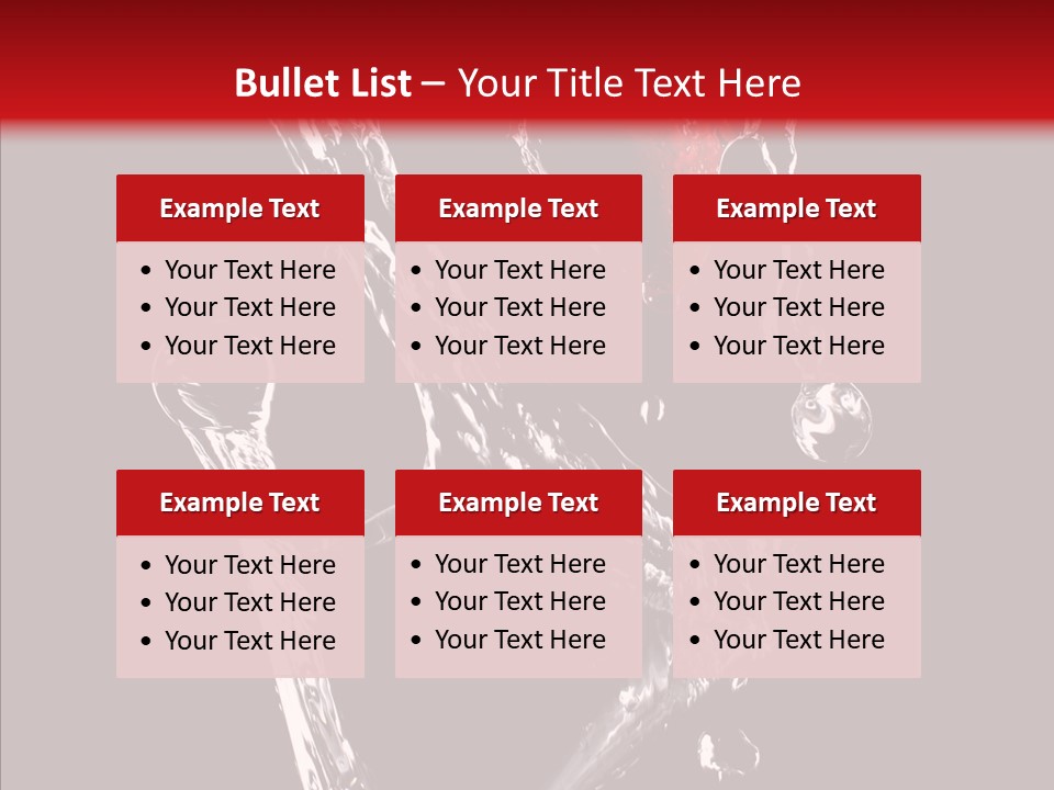 Wine Glass Service Health PowerPoint Template