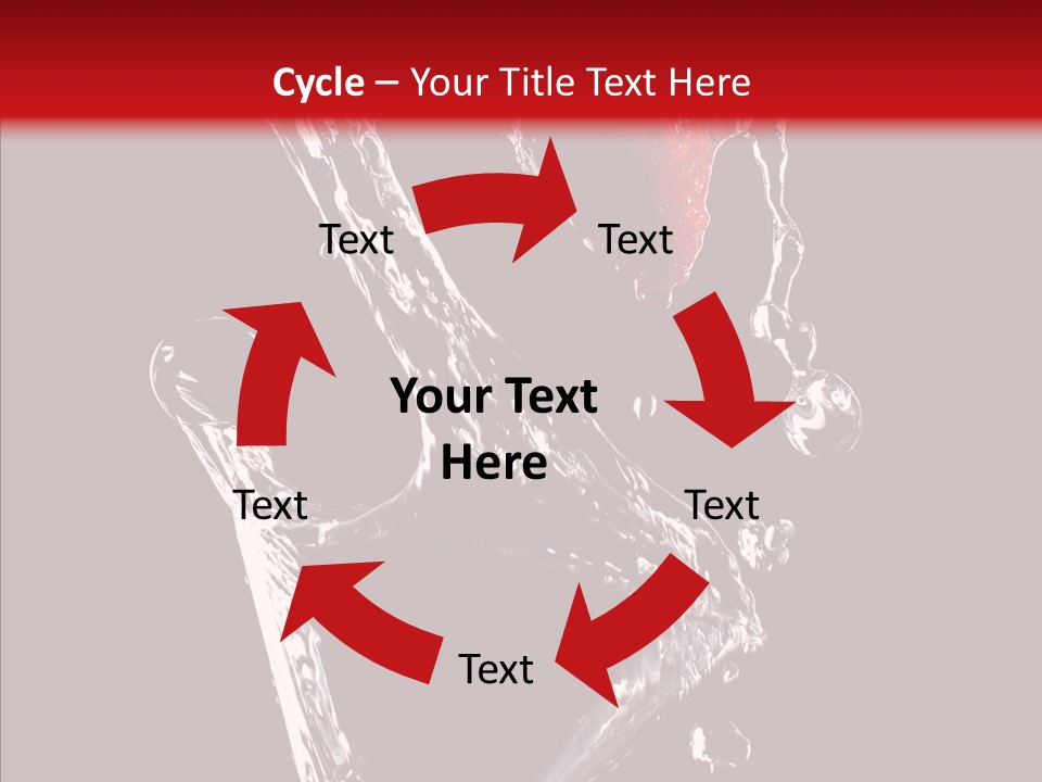 Wine Glass Service Health PowerPoint Template