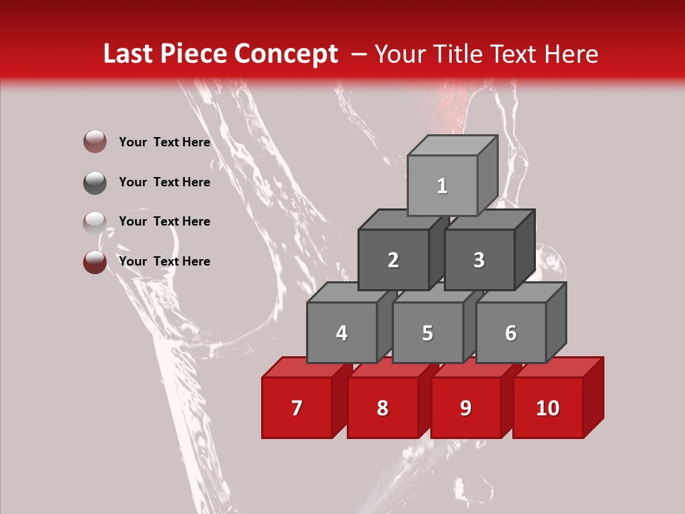 Wine Glass Service Health PowerPoint Template