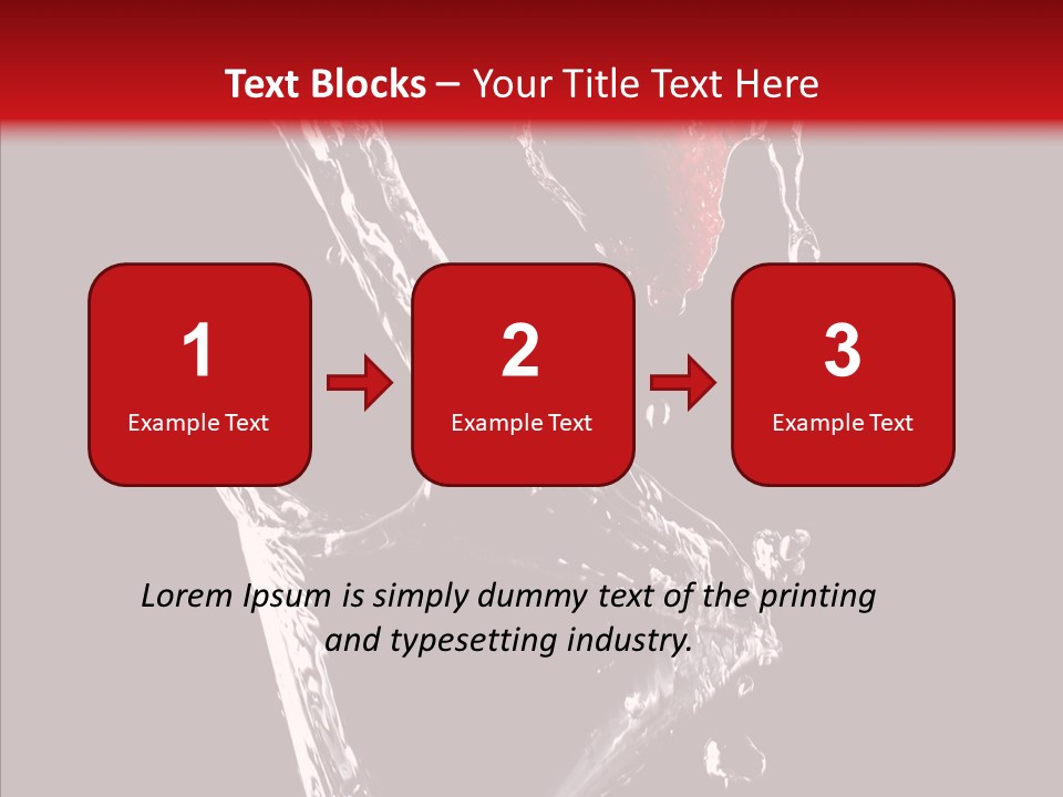 Wine Glass Service Health PowerPoint Template