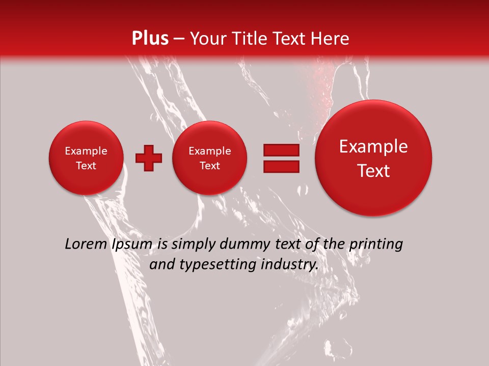 Wine Glass Service Health PowerPoint Template