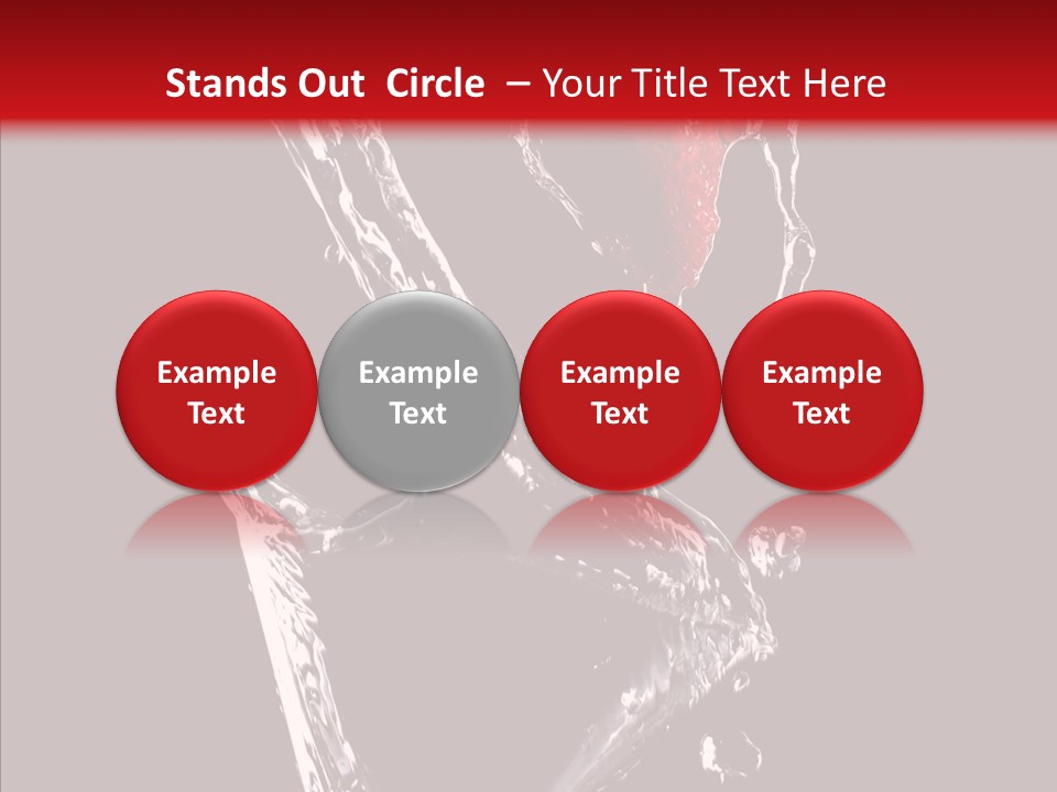 Wine Glass Service Health PowerPoint Template