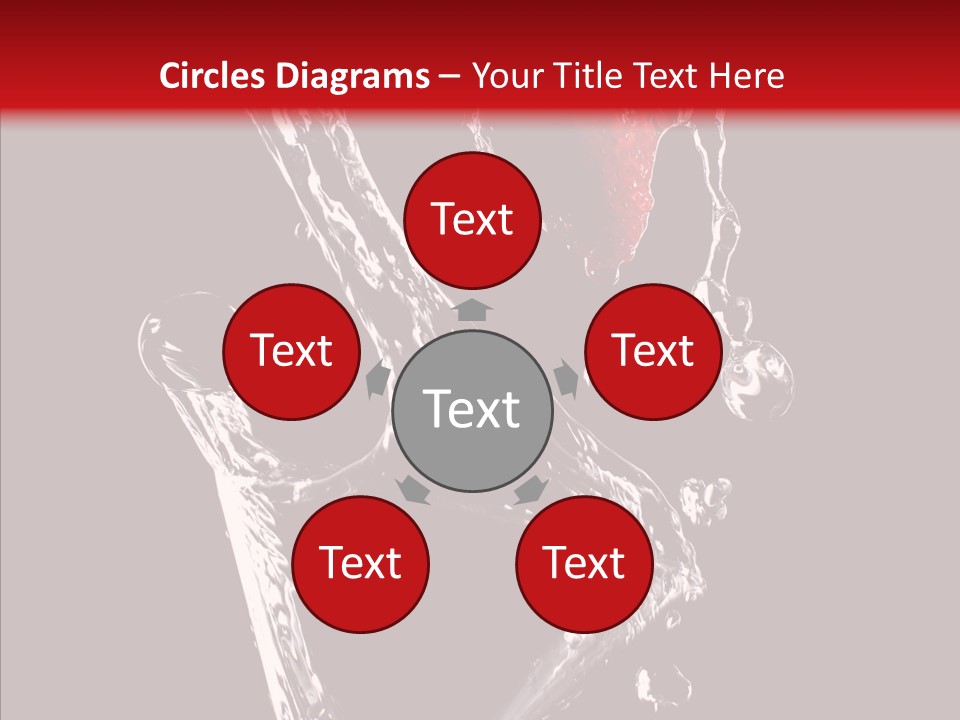 Wine Glass Service Health PowerPoint Template