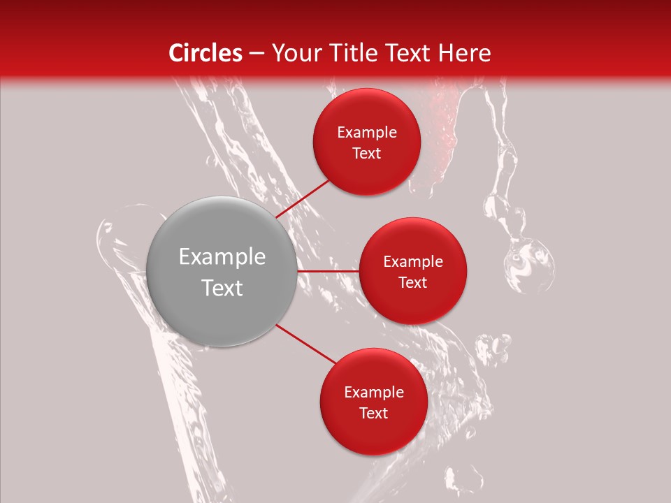 Wine Glass Service Health PowerPoint Template