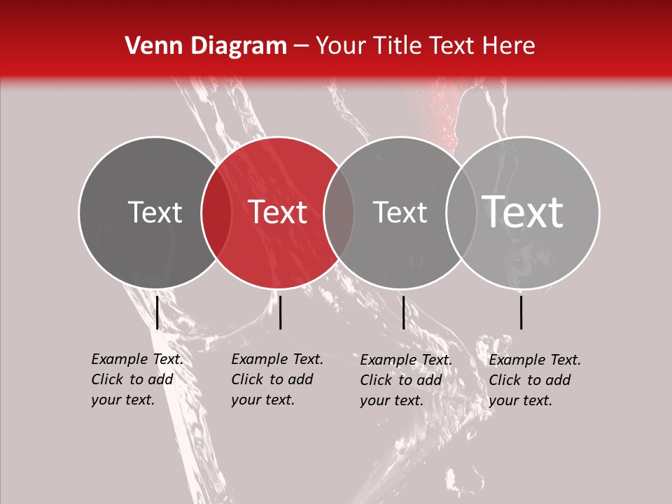 Wine Glass Service Health PowerPoint Template