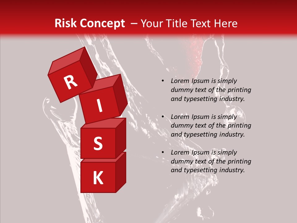 Wine Glass Service Health PowerPoint Template