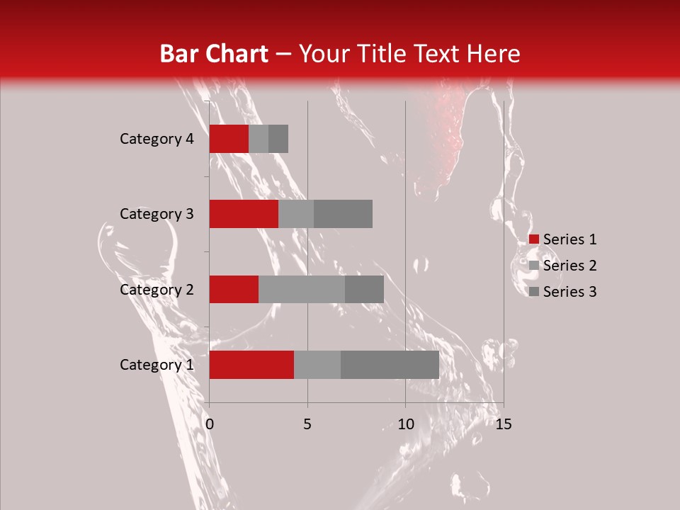Wine Glass Service Health PowerPoint Template