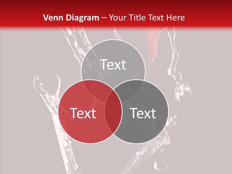 Wine Glass Service Health PowerPoint Template