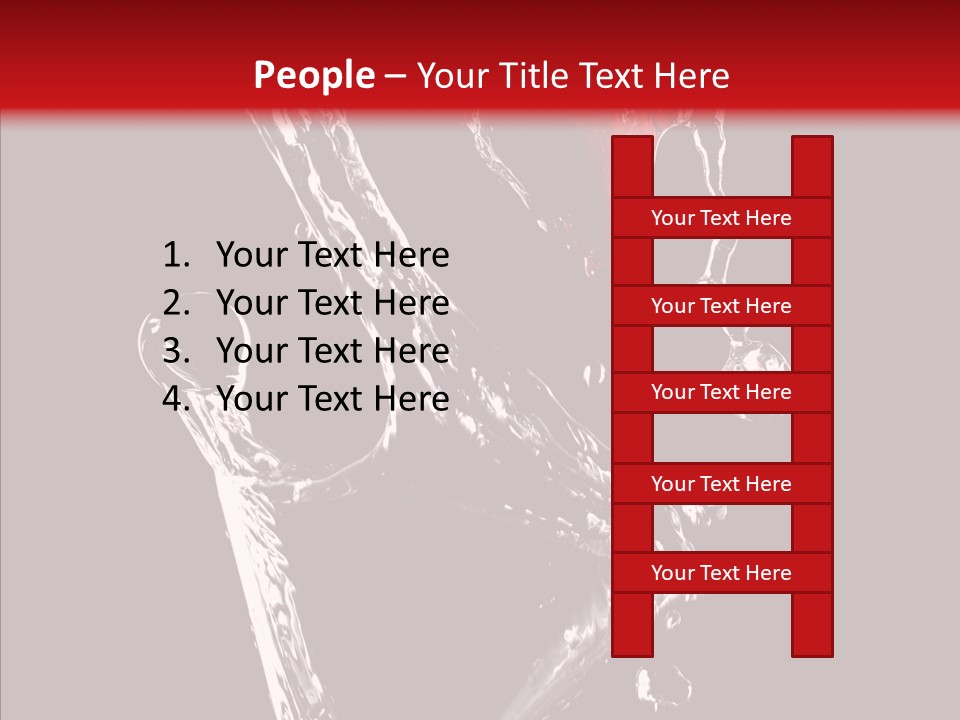 Wine Glass Service Health PowerPoint Template