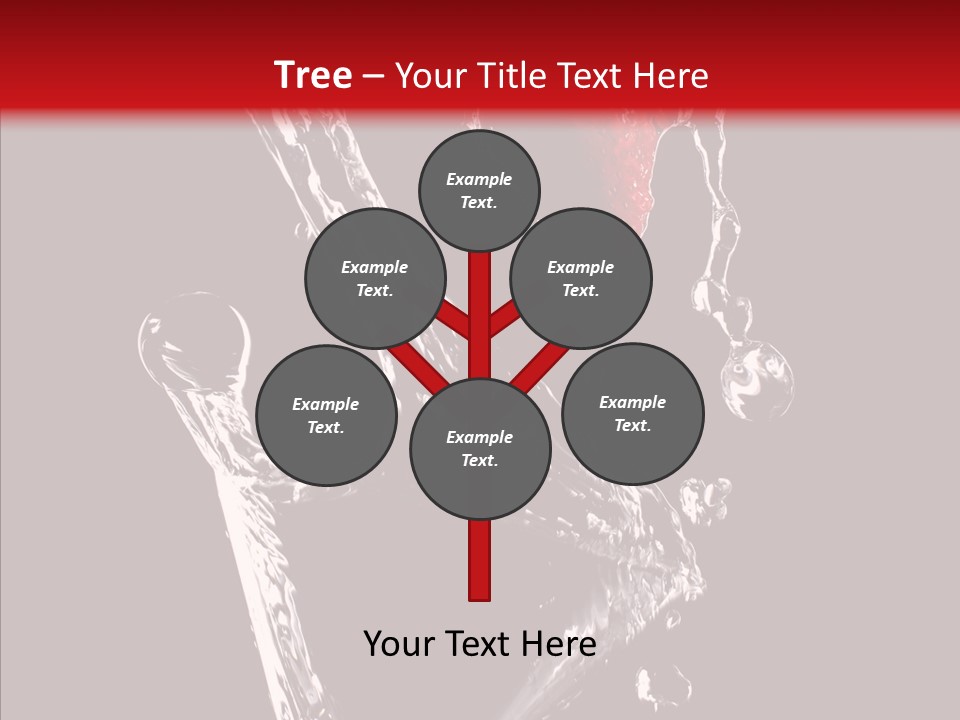 Wine Glass Service Health PowerPoint Template