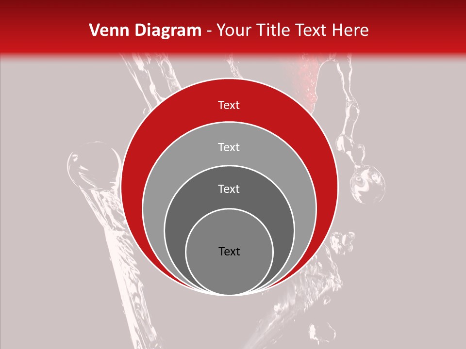 Wine Glass Service Health PowerPoint Template