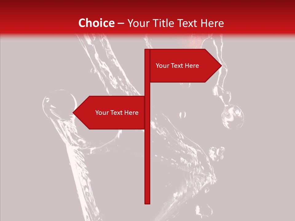 Wine Glass Service Health PowerPoint Template