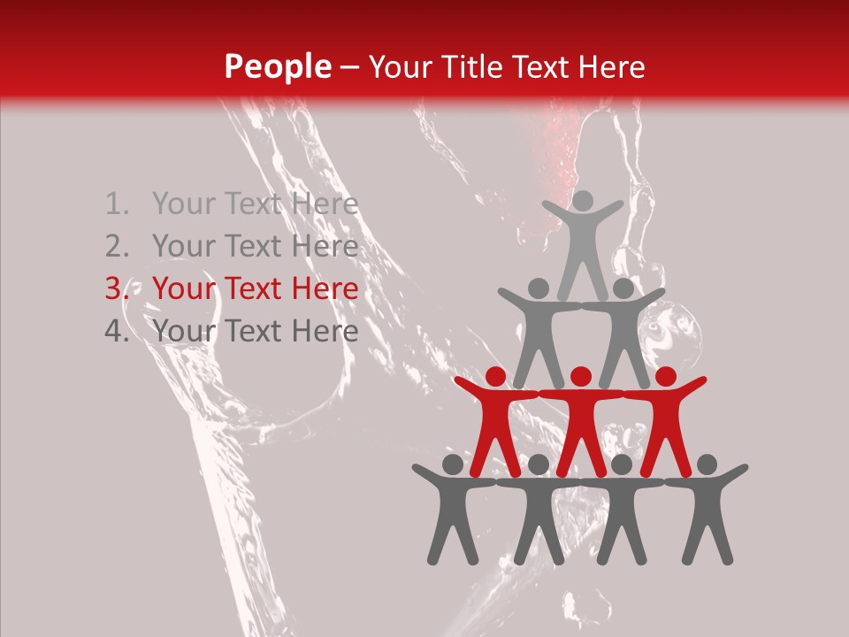 Wine Glass Service Health PowerPoint Template