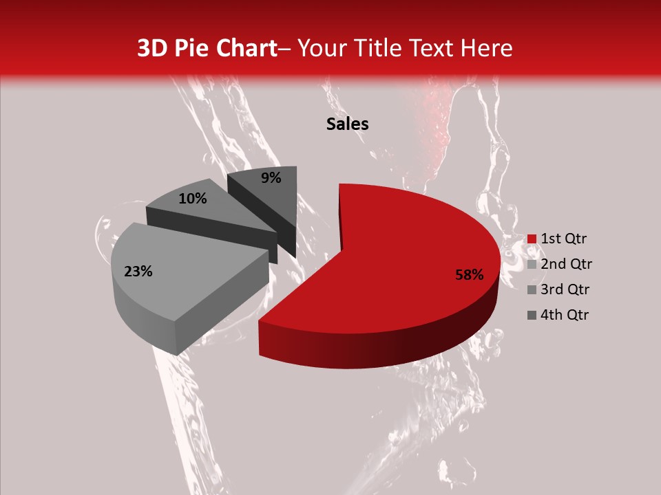 Wine Glass Service Health PowerPoint Template