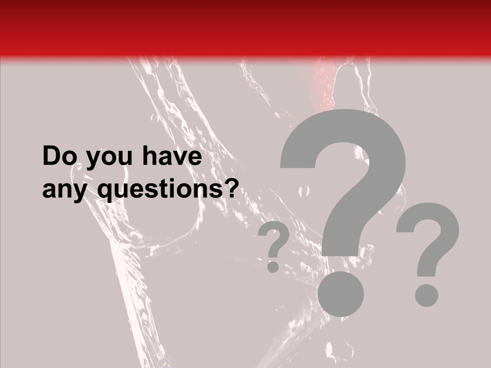 Wine Glass Service Health PowerPoint Template