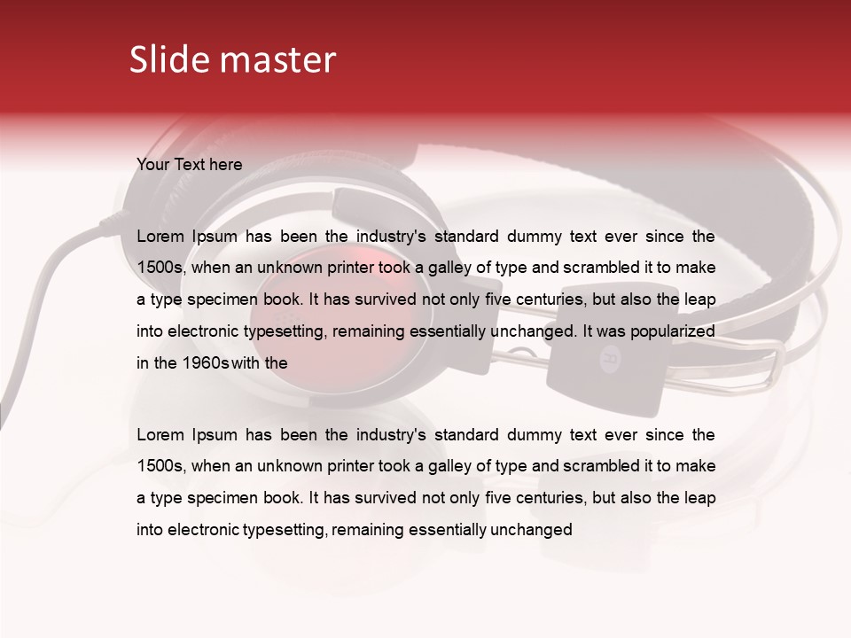 Mp Ear Beats PowerPoint Template