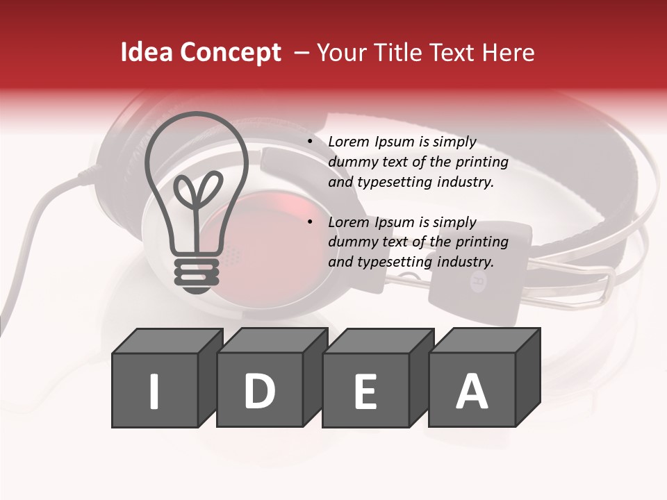 Mp Ear Beats PowerPoint Template