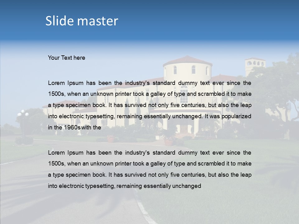 Realestate House Save PowerPoint Template