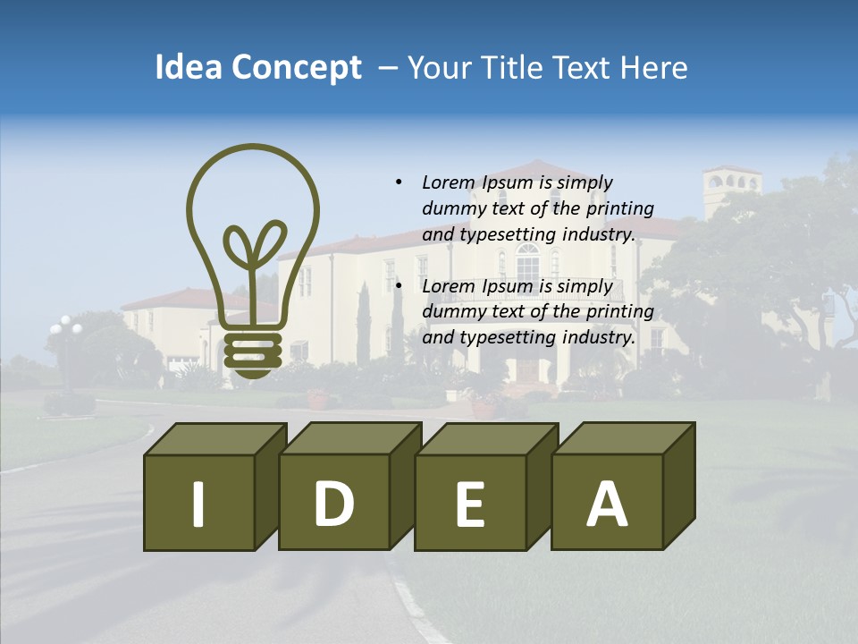 Realestate House Save PowerPoint Template