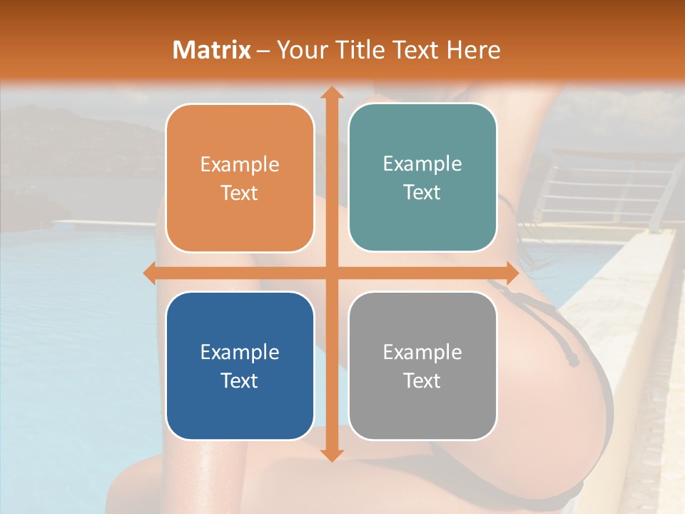 Care Sitting Pool PowerPoint Template