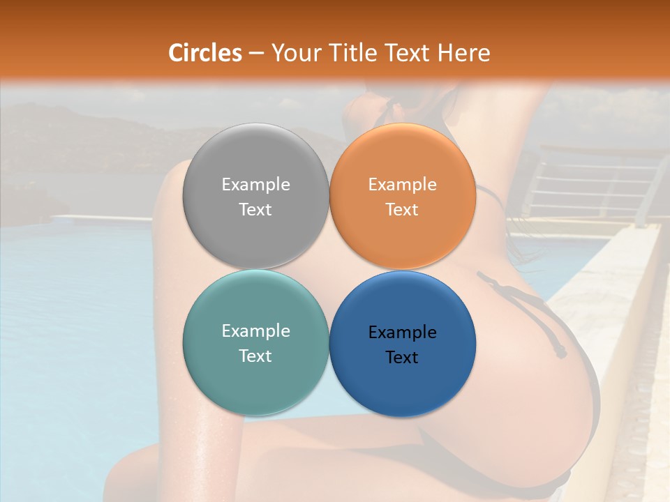 Care Sitting Pool PowerPoint Template