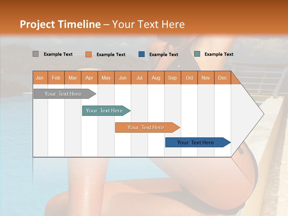 Care Sitting Pool PowerPoint Template