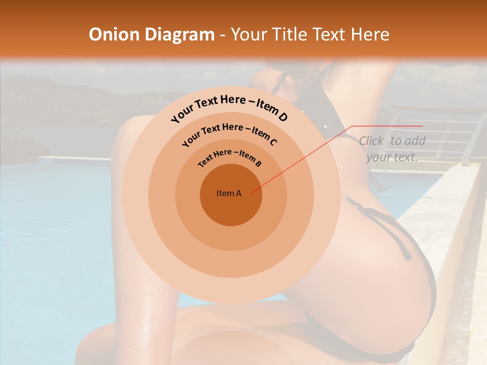 Care Sitting Pool PowerPoint Template